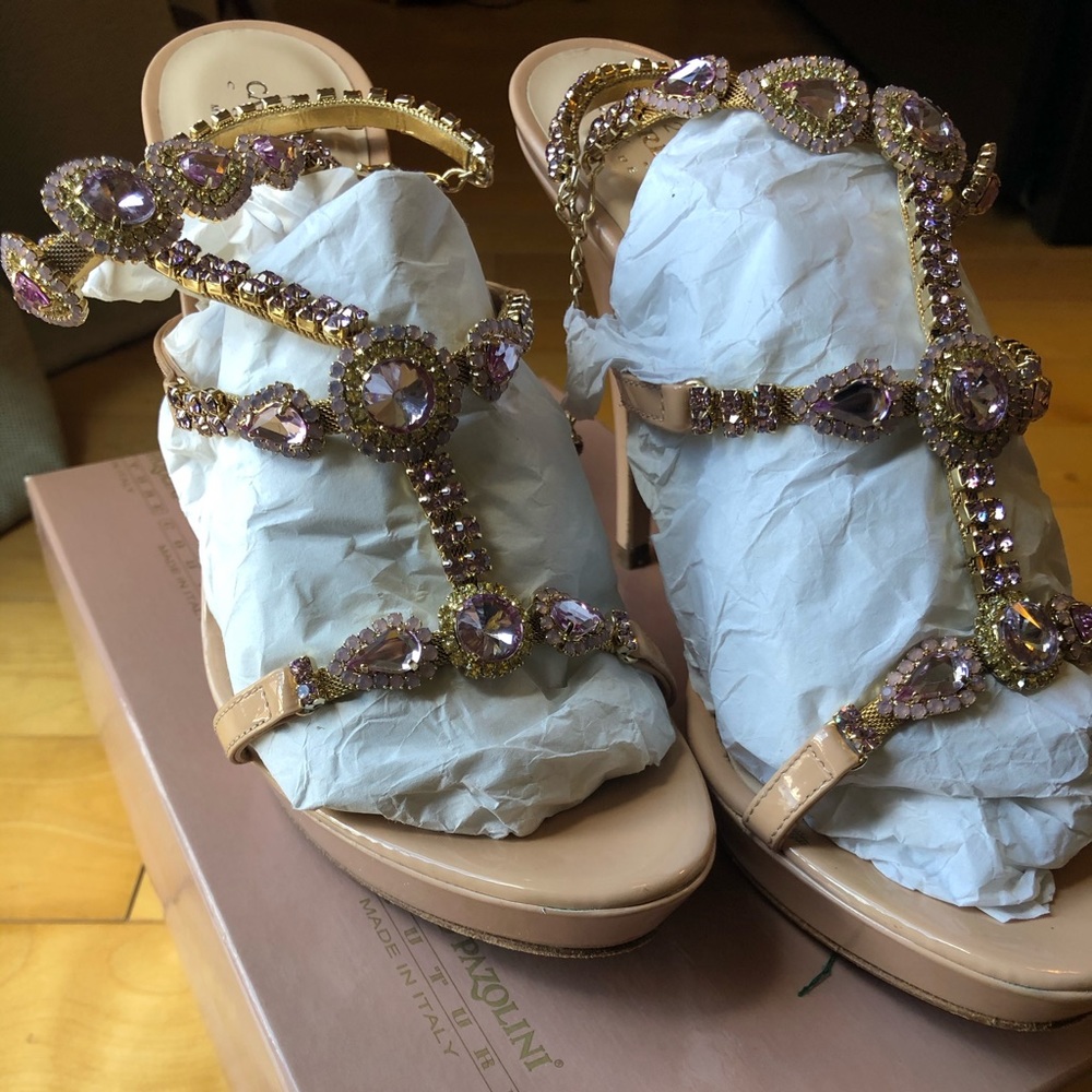 carlo pazolini couture vernice platform heels